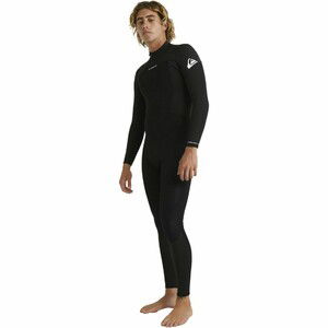 2024 Quiksilver Mnner Prologue 3/2mm Flatlock Rckenreiverschluss Neoprenanzug EQYW103223 - Black